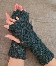 'Chromatic Dragon' Fingerless Gloves