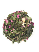 Load image into Gallery viewer, Loose leaf tea containing: Bancha Green tea, Spearmint, Rose petals.
