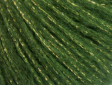 Load image into Gallery viewer, Closeup of green and gold yarn
