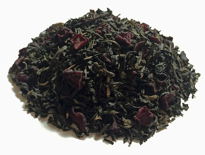 Loose leaf tea including: Black teas, pu­erh tea, lapsang souchong tea, beetroot and bergamot oil.